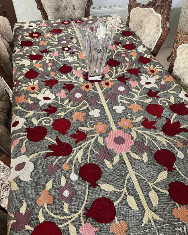 روفرشی مخمل ۳متری اناری